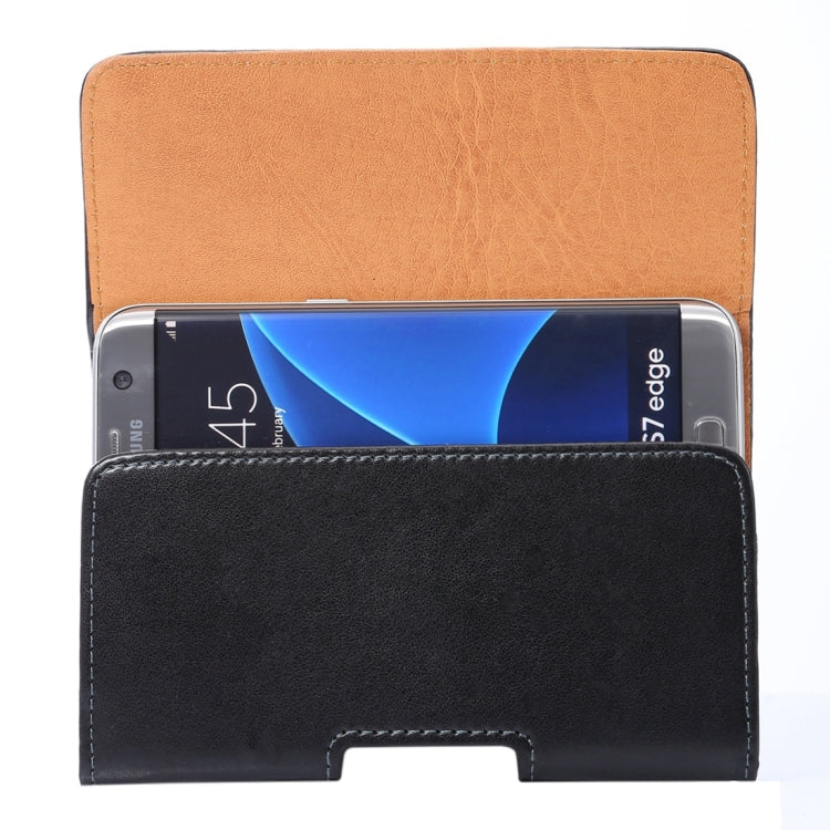 สำหรับ Galaxy S7 Edge / G935 และ S6 Edge / G925 Lambskin Texture ซองหนังพลิกแนวตั้งของกระเป๋าคาดเอวพร้อมเฝือกด้านหลังแบบหมุนได้