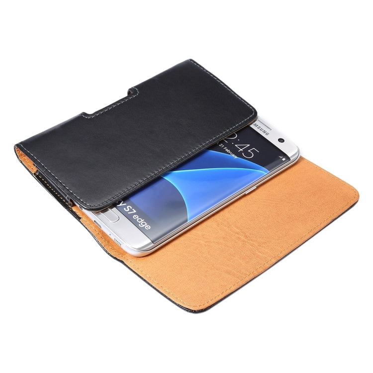 สำหรับ Galaxy S7 Edge / G935 และ S6 Edge / G925 Lambskin Texture ซองหนังพลิกแนวตั้งของกระเป๋าคาดเอวพร้อมเฝือกด้านหลังแบบหมุนได้