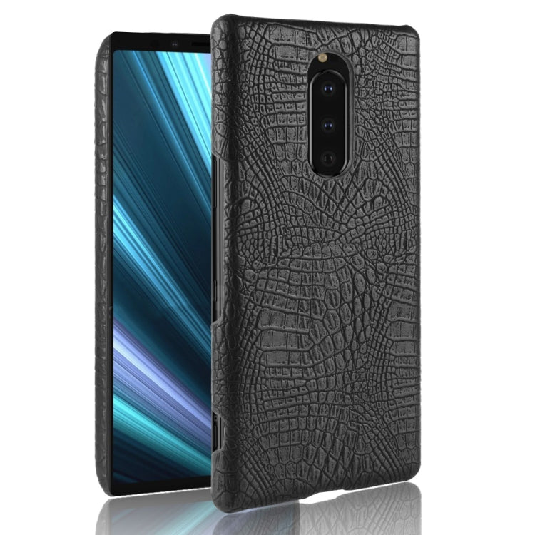 เคส PC + PU เนื้อจระเข้กันกระแทกสำหรับ Sony Xperia 1, Sony Xperia 1, For Sony Xperia 1