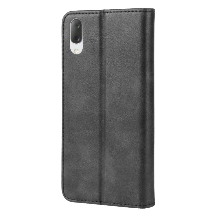 Magnetic Snap Retro Crazy Horse Texture ซองหนังพลิกแนวนอนสำหรับ Sony Xperia L3 พร้อมตัวยึดและช่องเสียบการ์ดและกรอบรูป, For Sony Xperia L3