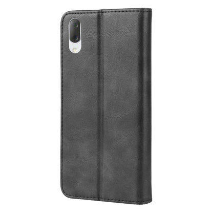 Magnetic Snap Retro Crazy Horse Texture ซองหนังพลิกแนวนอนสำหรับ Sony Xperia L3 พร้อมตัวยึดและช่องเสียบการ์ดและกรอบรูป, For Sony Xperia L3