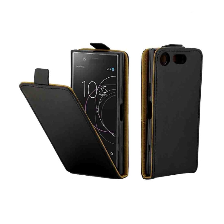 สำหรับ Sony Xperia XZ1 Compact ซองหนังฝาหลังป้องกันแนวตั้งพร้อมช่องใส่การ์ด, For Xperia XZ1 Compact