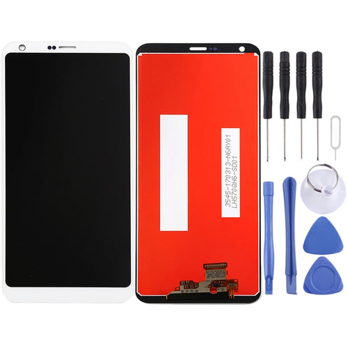 หน้าจอ LCD และชุดประกอบ Digitizer สำหรับ LG G6 / H870 / H871 / H872 / LS993 / VS998, For G6 White