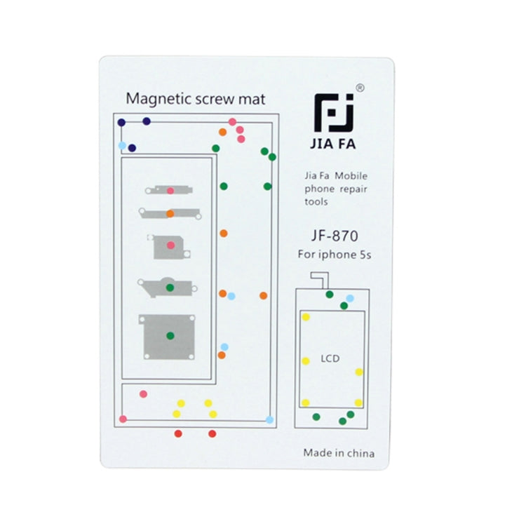 JIAFA Magnetic Screws Mat สำหรับ iPhone 5S, For 5S
