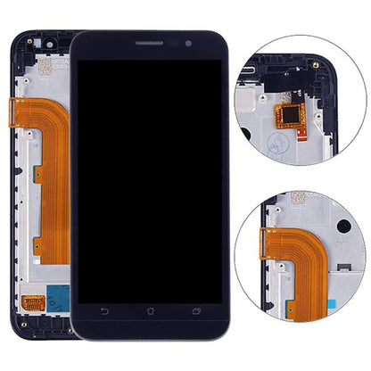 หน้าจอ LCD 5.0 นิ้วและชุดประกอบ Digitizer พร้อมกรอบสำหรับ Asus Zenfone Go ZB500KL X00AD, Zenfone Go / ZB500K
