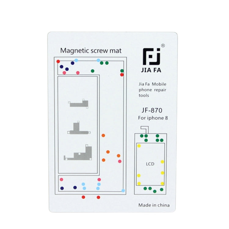 JIAFA Magnetic Screws Mat สำหรับ iPhone 8, For 8