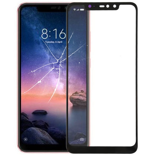 เลนส์กระจกด้านนอกหน้าจอด้านหน้าสำหรับ Xiaomi Redmi Note 6 Pro, For Redmi Note 6 Pro