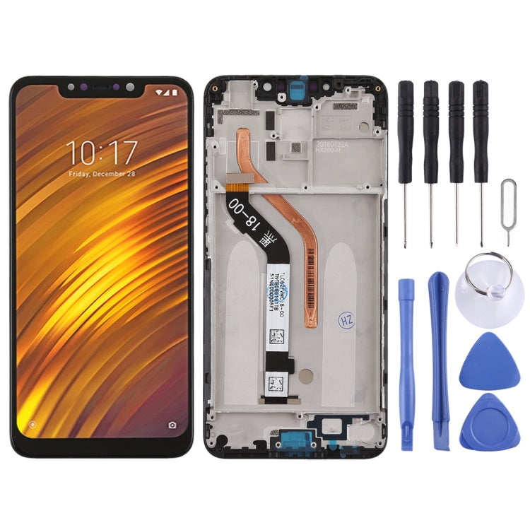 หน้าจอแอลซีดีและชุดประกอบDigitizerพร้อมกรอบสำหรับXiaomi Pocophone F1, Pocophone F1
