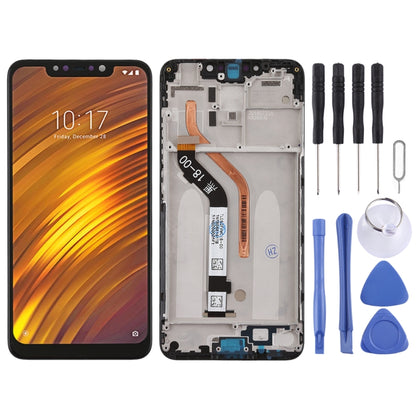 หน้าจอแอลซีดีและชุดประกอบDigitizerพร้อมกรอบสำหรับXiaomi Pocophone F1, Pocophone F1