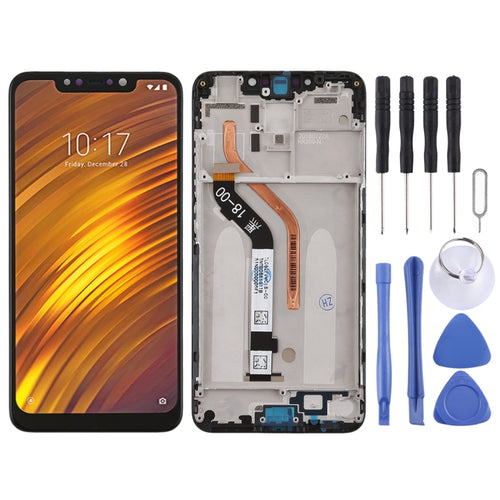 หน้าจอแอลซีดีและชุดประกอบDigitizerพร้อมกรอบสำหรับXiaomi Pocophone F1, Pocophone F1