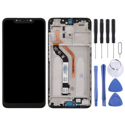 หน้าจอแอลซีดีและชุดประกอบDigitizerพร้อมกรอบสำหรับXiaomi Pocophone F1, Pocophone F1
