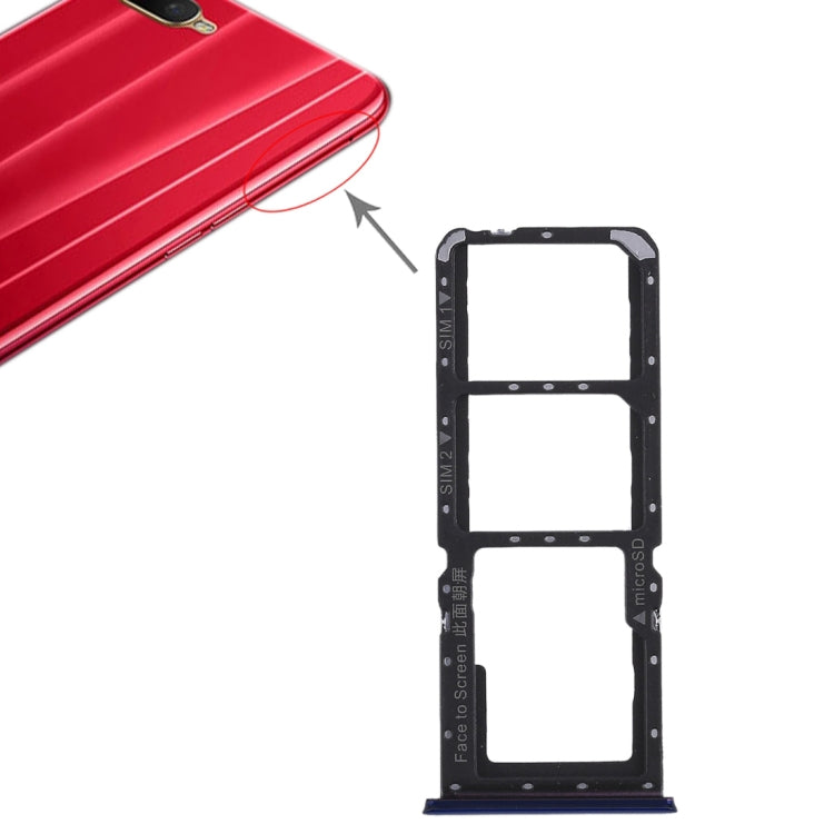 สำหรับ OPPO K1 2 x ถาดซิมการ์ด + ถาดการ์ด Micro SD, For OPPO K1