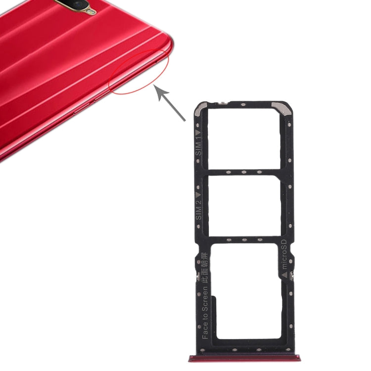 สำหรับ OPPO K1 2 x ถาดซิมการ์ด + ถาดการ์ด Micro SD, For OPPO K1