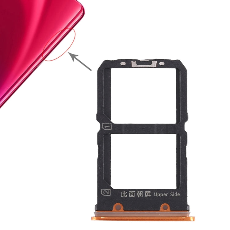 สำหรับ Vivo X23 2 x ถาดซิมการ์ด, For Vivo X23, Vivo X23(Orange), Vivo X23(Rose Red)