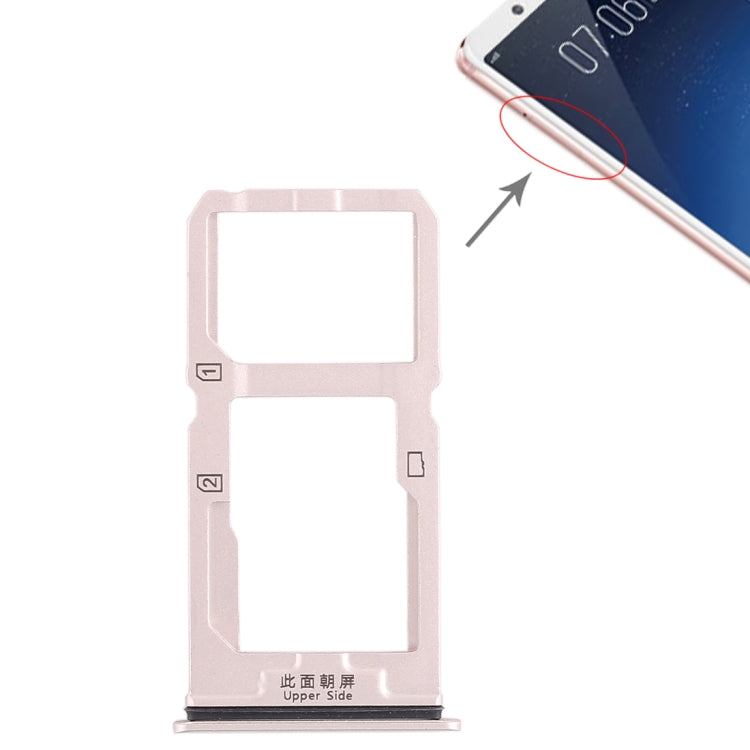 สำหรับถาดซิมการ์ด Vivo X20 + ถาดซิมการ์ด / ถาดการ์ด Micro SD, For Vivo X20