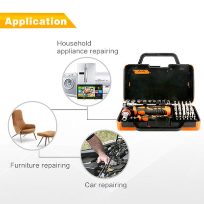 JAKEMY JM-6121 31 in 1 Professional ไขควงชุดถอดชิ้นส่วนเครื่องมือไขควงชุดมัลติฟังก์ชั่สำหรับ Electronics Home เครื่องมือซ่อม, JM-6121