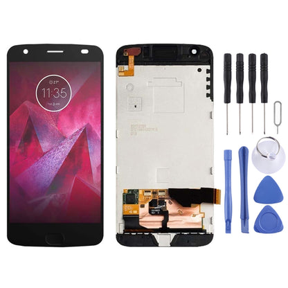หน้าจอแอลซีดีและชุดประกอบDigitizerพร้อมกรอบสำหรับMotorola Moto Z2 Force XT1789, For Moto Z2 Force