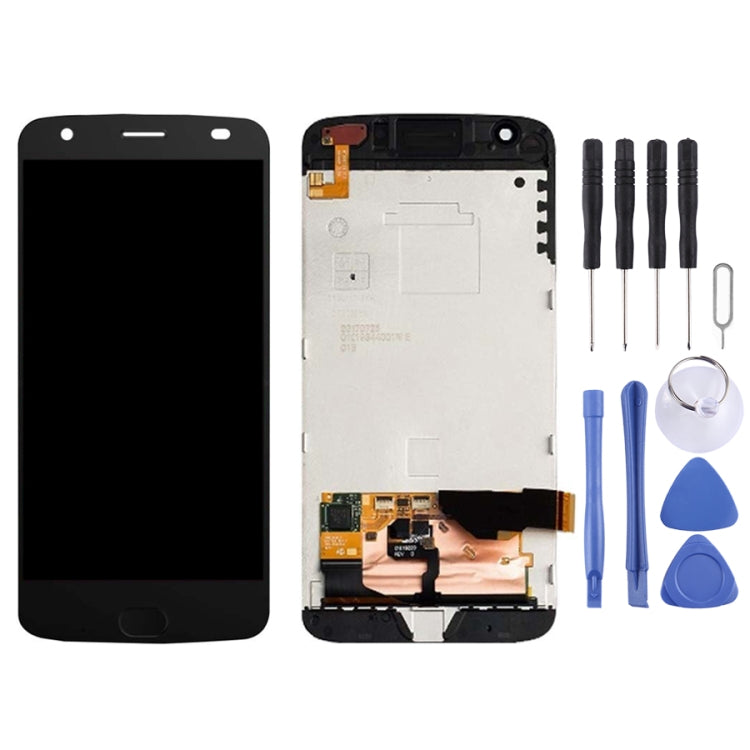 หน้าจอแอลซีดีและชุดประกอบDigitizerพร้อมกรอบสำหรับMotorola Moto Z2 Force XT1789, For Moto Z2 Force