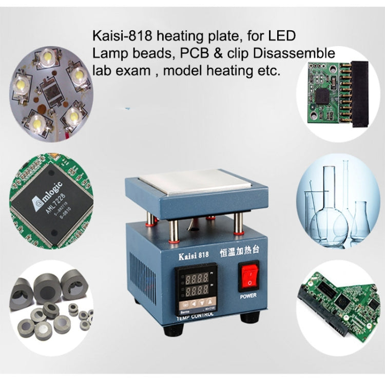 Kaisi 818 สถานีทำความร้อนแผ่นทำความร้อนอุณหภูมิคงที่, ปลั๊ก US, Kaisi 818 US Plug, Kaisi 818 EU Plug