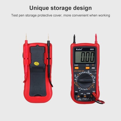 Kaisi 9805 มัลติมิเตอร์แบบดิจิตอลมัลติฟังก์ชั่นป้องกันการเผาไหม้มัลติมิเตอร์แบบดิจิตอลช่วงอัตโนมัติ