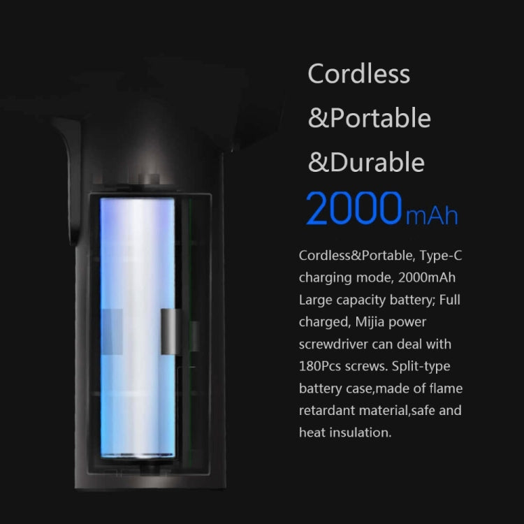 Original Xiaomi Mijia ไขควงชาร์จไร้สายพร้อมสกรู PCS S2 จำนวน 12 ชิ้น, With 12 PCS S2 Screw
