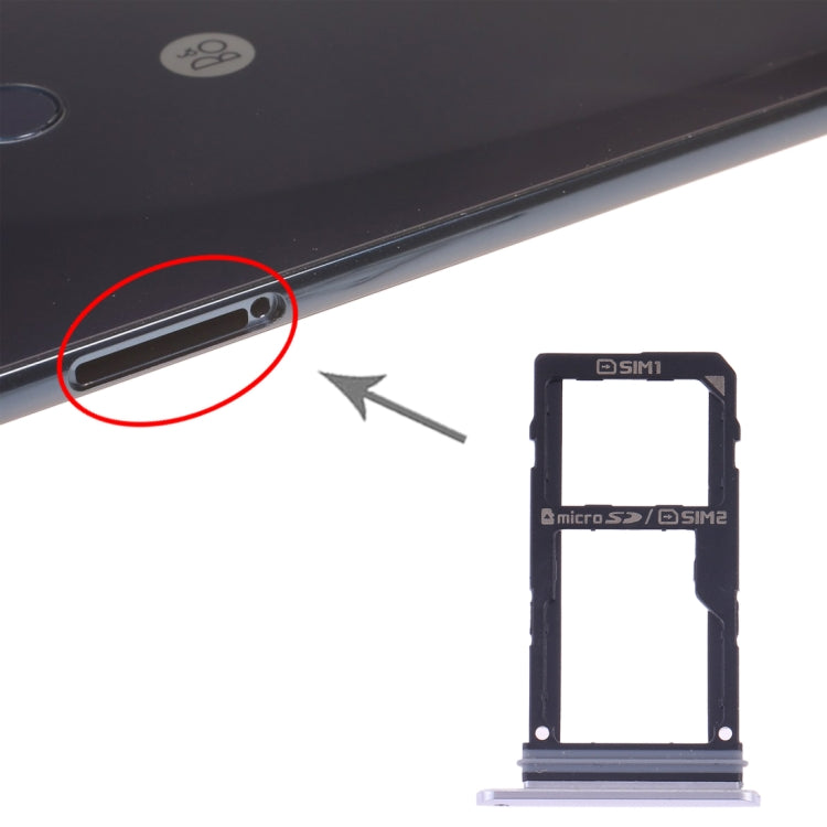 ถาดซิมการ์ด + ถาดซิมการ์ด/ถาดการ์ด Micro SD สำหรับ LG V30 VS996 LS998U H933 LS998U, For LG V30