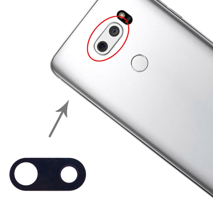 10 ชิ้นเลนส์กล้องด้านหลังสำหรับ LG V30 H930 H933, For LG V30 (Black), For LG V30 (Silver)