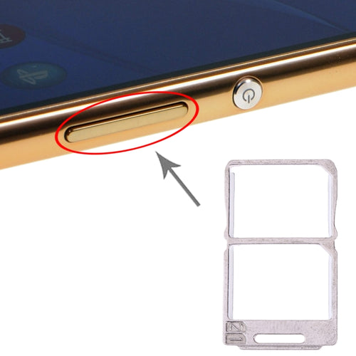 ถาดซิมการ์ด + ถาดซิมการ์ดสำหรับ Sony Xperia M5, For Sony Xperia M5 Double