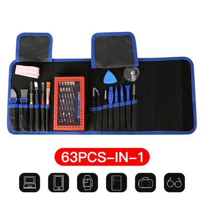 Kaisi K-1766 63 in 1 Magnetic Precision Electronics ไขควง ชุดเครื่องมือช่างสำหรับชุดเครื่องมือซ่อมโทรศัพท์, K-1766