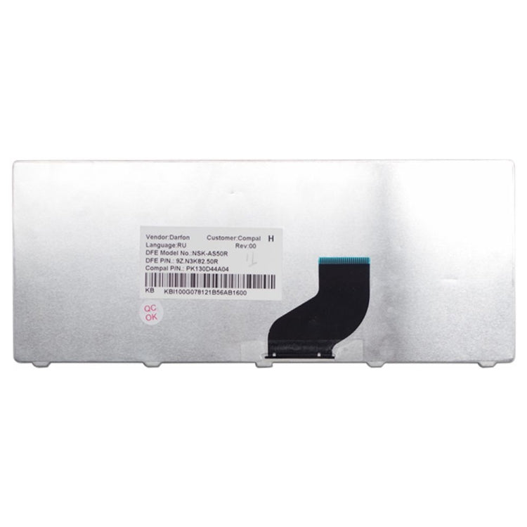แป้นพิมพ์แล็ปท็อปภาษารัสเซียเวอร์ชัน RU สำหรับ Acer Aspire One D255 / D255E / D257, For Acer Aspire One D255(RU)