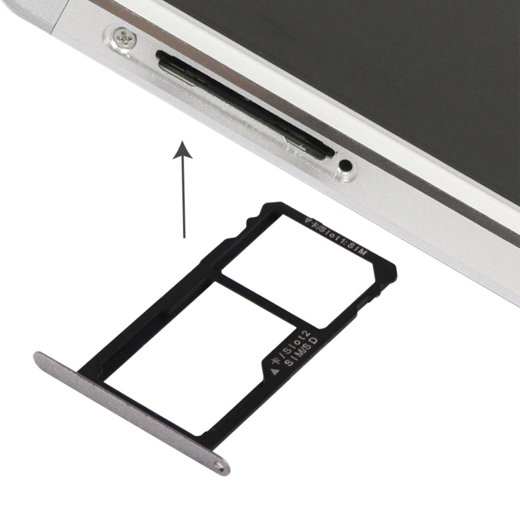 สำหรับ Huawei Honor 7 ถาดนาโนซิมการ์ด + นาโนซิม / ถาดการ์ด Micro SD, For Huawei Honor 7, For Honor 7