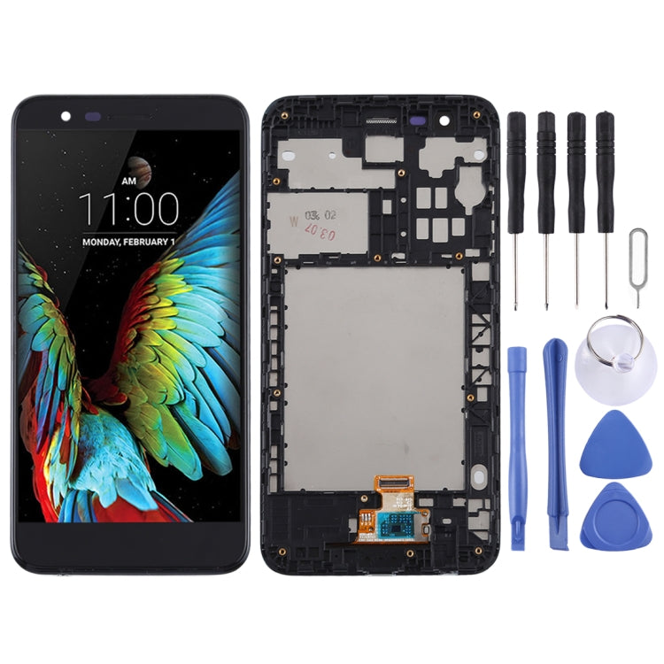 หน้าจอแอลซีดีและชุดประกอบDigitizerพร้อมกรอบสำหรับLG K30 / K10 (2018) / X410, For LG K10 (2018)
