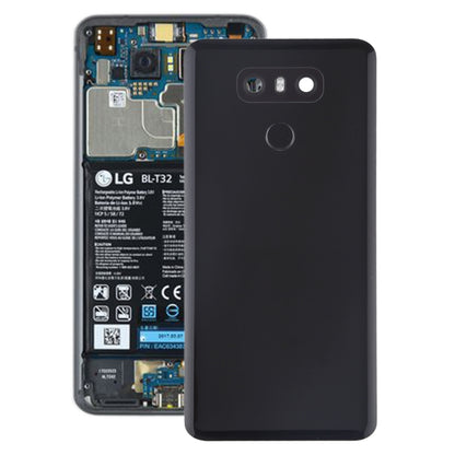 ฝาหลังแบตเตอรี่พร้อมเลนส์กล้องและเซ็นเซอร์ลายนิ้วมือสำหรับ LG G6 / H870 / H870DS / H872 / LS993 / VS998 / US997, For LG G6 with Camera Lens Frame, For LG G6