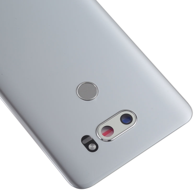 ฝาหลังแบตเตอรี่พร้อมเลนส์กล้องและเซ็นเซอร์ลายนิ้วมือสำหรับ LG V30 / VS996 / LS998U / H933 / LS998U / H930, For LG V30(with Fingerprint Sensor)