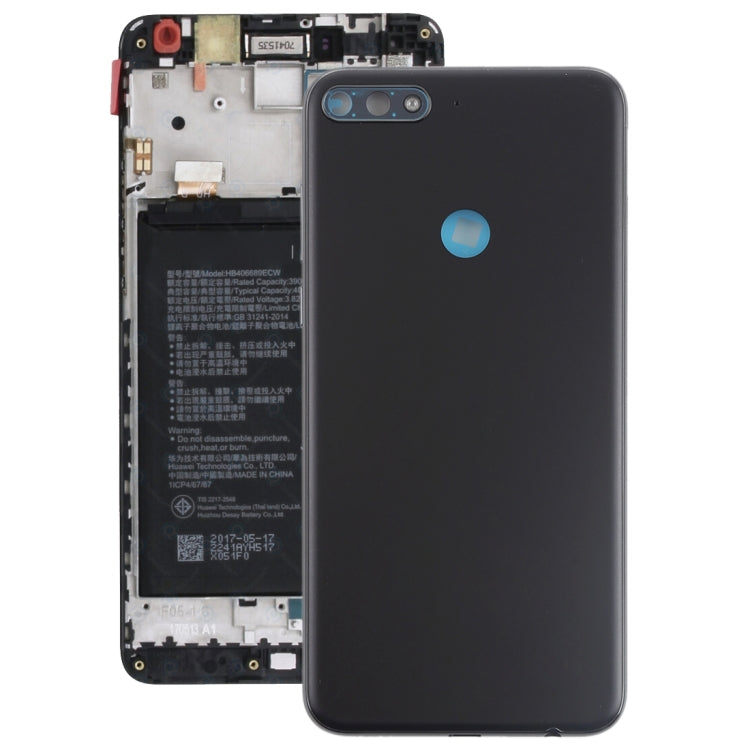 ฝาหลังพร้อมปุ่มด้านข้างสำหรับ Huawei Y7 (2018), For Huawei Y7 (2018), For Y7 (2018)