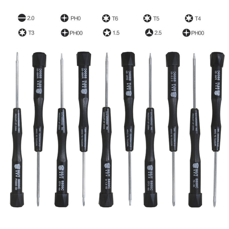 10 in 1 BEST BST-8800C เครื่องมือซ่อมแซมชุดไขควงความแม่นยำ, BST-8800C