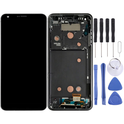 หน้าจอแอลซีดีและชุดประกอบDigitizerพร้อมกรอบสำหรับLG G6 / H870 / H870DS / H872 / LS993 / VS998 / US997, For LG G6, For G6 / H870 / H872 / LS993 Frame Platinum
