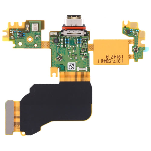 Original ชาร์จพอร์ต Flex Cable + ไมโครโฟน Flex Cable สำหรับ Sony Xperia 1, For Sony Xperia 1