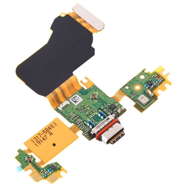 Original ชาร์จพอร์ต Flex Cable + ไมโครโฟน Flex Cable สำหรับ Sony Xperia 1, For Sony Xperia 1