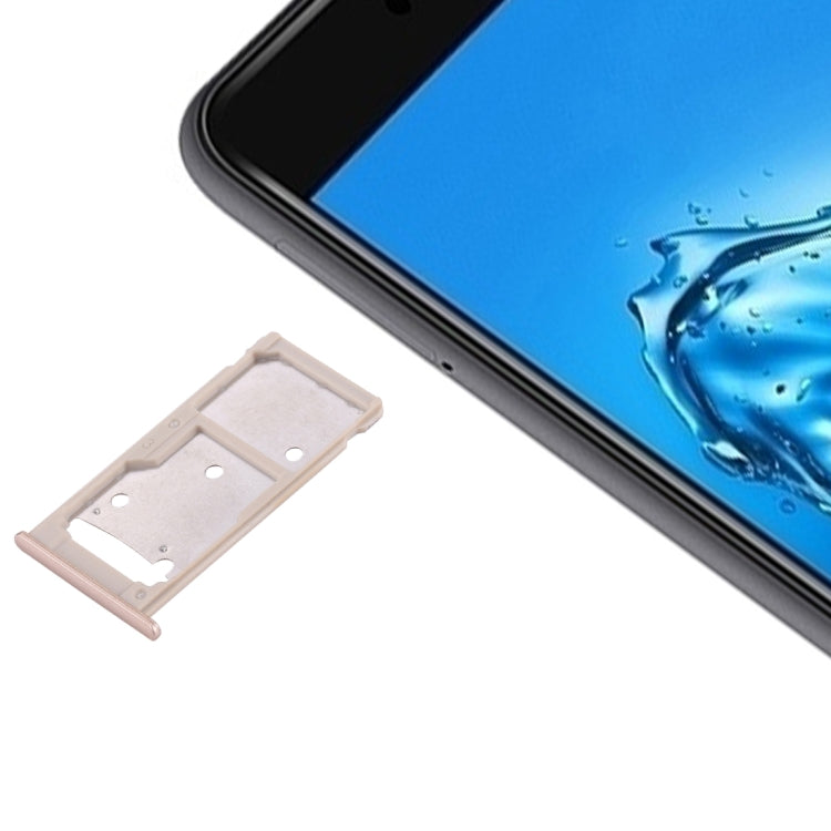สำหรับ Huawei Enjoy 7 Plus / Y7 Prime ถาดซิมการ์ดและซิม / ถาดการ์ด Micro SD, For Huawei Enjoy 7 Plus, For Huawei Enjoy 7 Plus / Y7 Prime