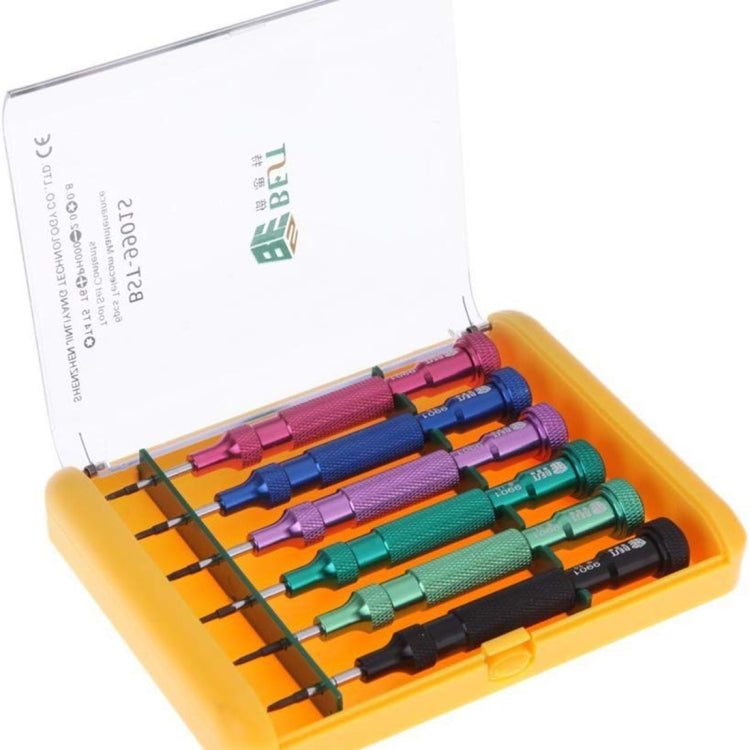 6 in 1 Precision ไขควง ชุดแม่เหล็กไขควงอิเล็กทรอนิกส์ชุดสำหรับโทรศัพท์มือถือโน้ตบุ๊คแล็ปท็อปแท็บเล็ต, 9901S