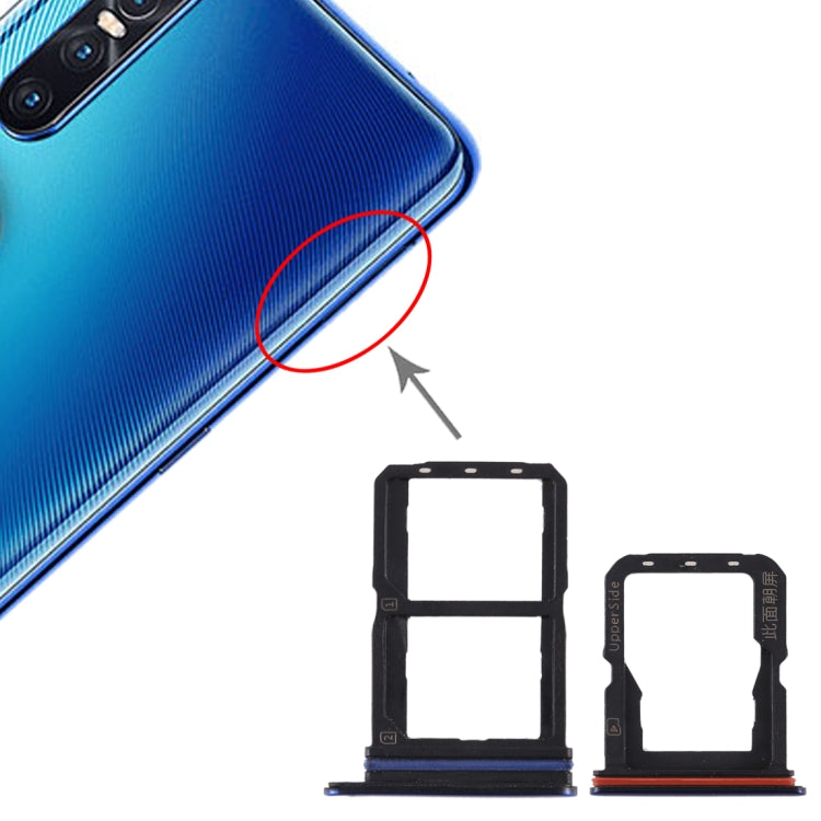 สำหรับถาดซิมการ์ด Vivo S1 Pro + ถาดซิมการ์ด + ถาดการ์ด Micro SD, For Vivo S1 Pro