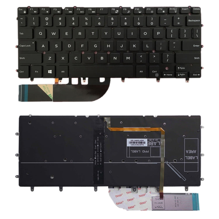 US Version แป้นพิมพ์คีย์บอร์ดสำหรับ DELL Inspiron XPS 13 7000 7347 7348 7352 7353 7359 15 7547 7548 9343 9350 9360 N7548, For Inspiron XPS 13 (US)