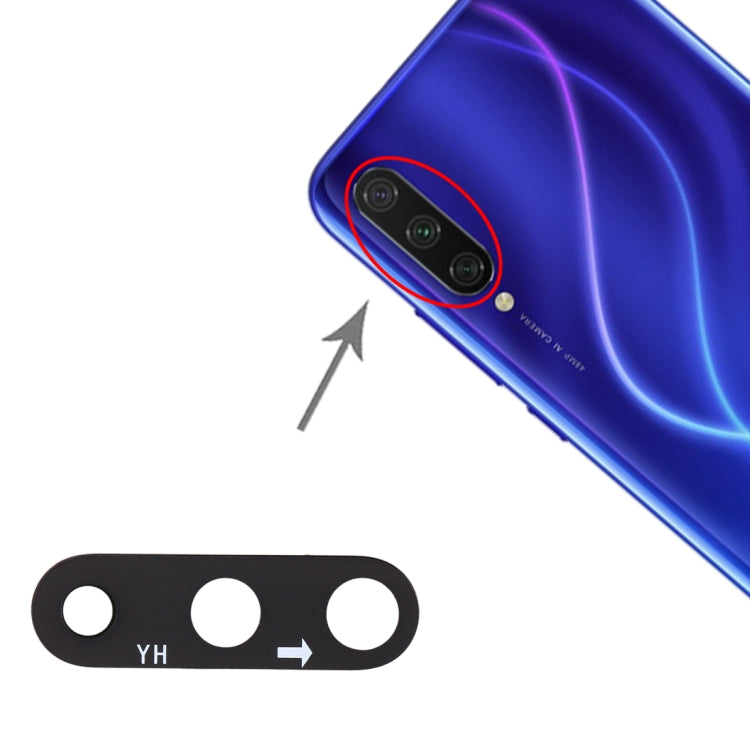 เลนส์กล้องด้านหลัง 10 ชิ้นสำหรับ Xiaomi Mi CC9e / A3, For Xiaomi Mi CC9e / A3