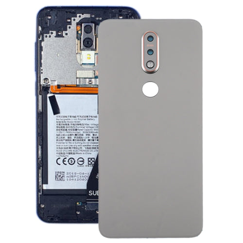 ฝาหลังแบตเตอรี่สำหรับ Nokia 7.1, For Nokia 7.1(Silver)