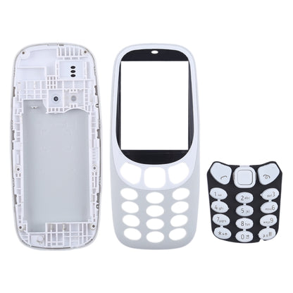 ฝาครอบที่อยู่อาศัยแบบประกอบเต็มรูปแบบพร้อมแป้นพิมพ์สำหรับ Nokia 3310, For  3310(Grey), For Nokia 3310