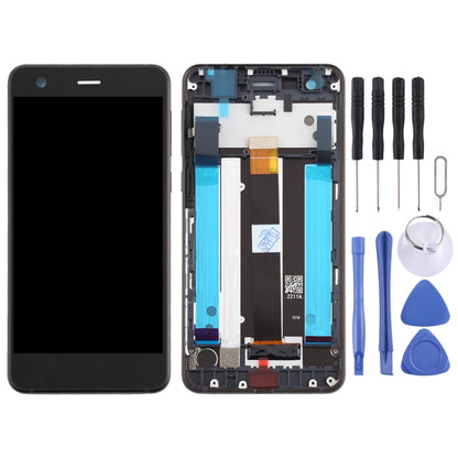 หน้าจอ LCD และชุดประกอบ Digitizer พร้อมกรอบและปุ่มด้านข้างสำหรับ Nokia 2 N2 TA-1007 TA-1029 TA-1023 TA-1035 TA-1011, For Nokia 2