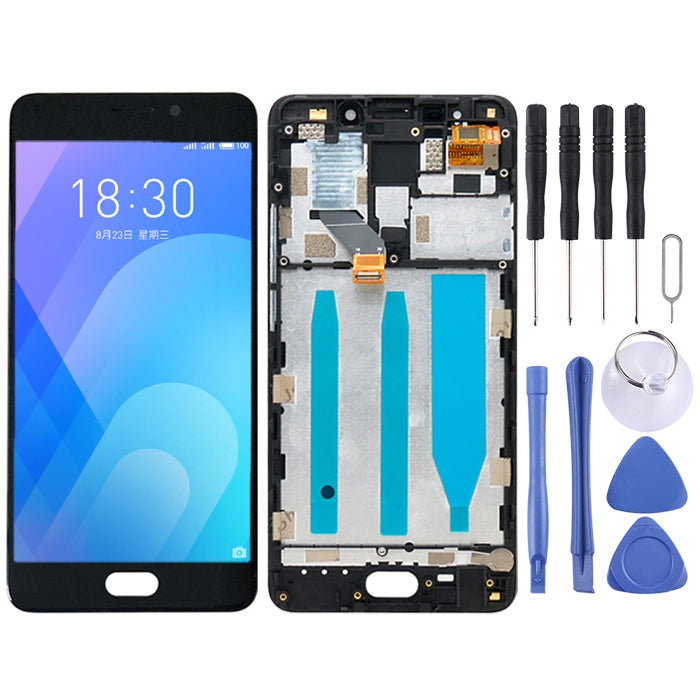 หน้าจอ LCD และชุดประกอบ Digitizer พร้อมกรอบสำหรับ Meizu M6 Note, For Meizu M6 Note
