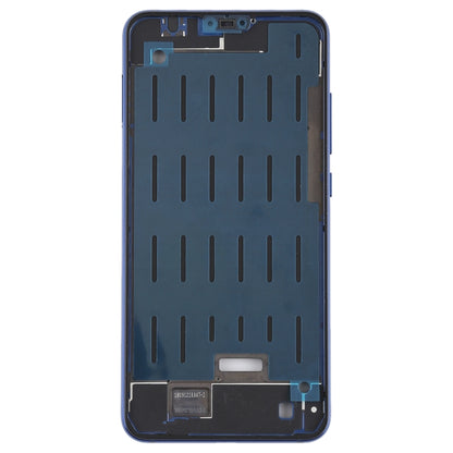 กรอบกรอบกลางพร้อมปุ่มด้านข้างสำหรับ Xiaomi Mi 8 Lite, For Xiaomi Mi 8 Lite Middle Blue