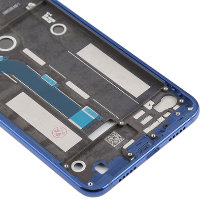 กรอบกรอบกลางพร้อมปุ่มด้านข้างสำหรับ Xiaomi Mi 8 Lite, For Xiaomi Mi 8 Lite Middle Blue